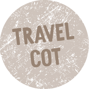 Text saying Travel Cot